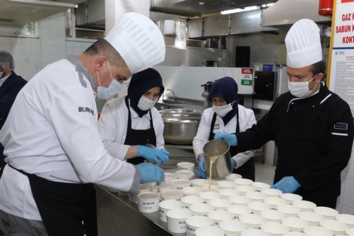 Her gün 2.500 kişiye 2 öğün