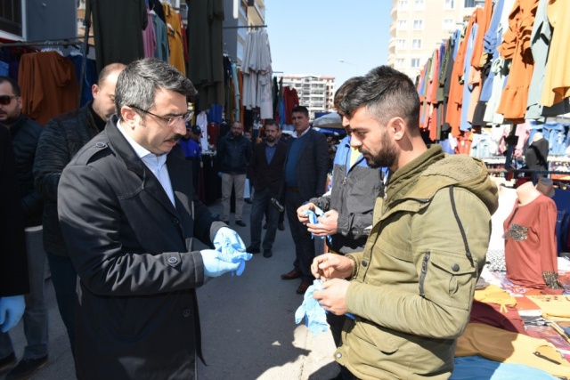 Pazar yerlerinde Korona önlemi