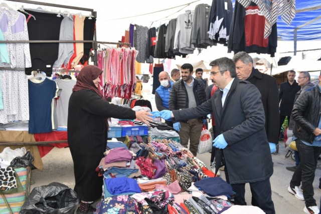 Pazar yerlerinde Korona önlemi