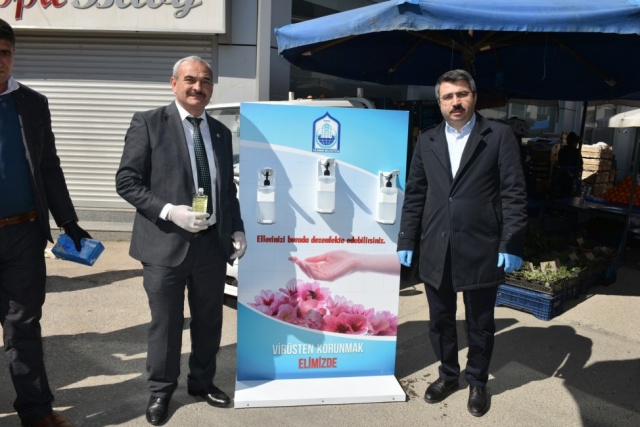 Pazar yerlerinde Korona önlemi