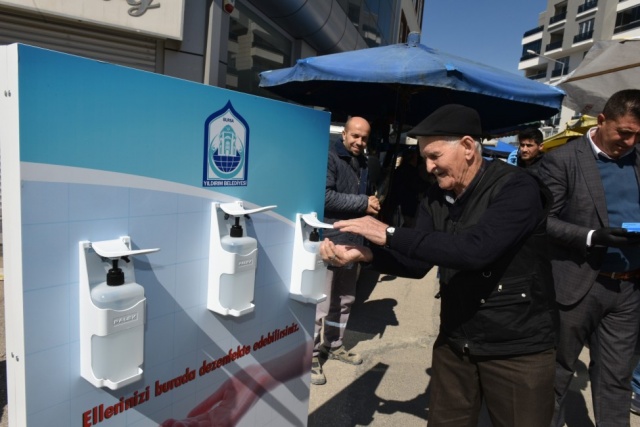 Pazar yerlerinde Korona önlemi