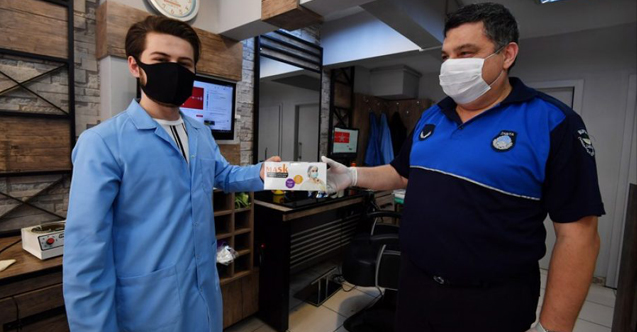 Osmangazili esnafa maske desteği