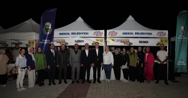 İnegöl'de 3 gün 3 gece sürecek hanımeli alışveriş şenliği başladı