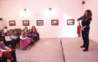 Mudanyalı miniklere yangın eğitimi