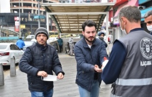 Maskeler Büyükşehir’den tedbir vatandaştan