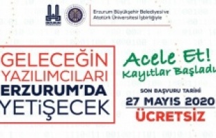 Erzurum’da yazılım vakti