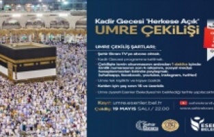 Esenler’de online umre çekilişi