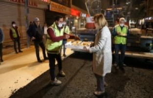 Gaziantepli işçilerin ağızları tatlandı