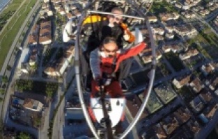 İnegöl: Başkan bayramı gökyüzünden kutladı