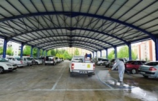 Kahramanmaraş’ta pazar yerleri dezenfekte ediliyor