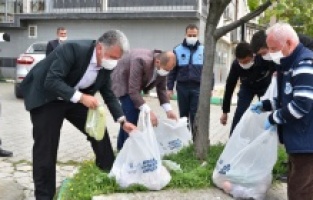 Karantinadakilerin alışverişi Bursa Büyükşehir’den
