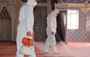 Keçiören’de 52 cami dezenfekte edildi