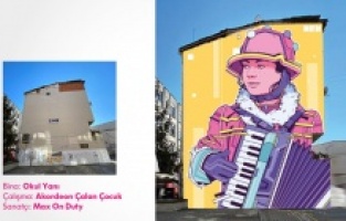 Ordu’da bina duvarları tuval oluyor