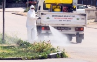Osmangazi’de sokak sokak dezenfekte