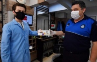 Osmangazili esnafa maske desteği