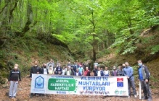 Başkan Yılmaz, muhtarlarla yürüdü