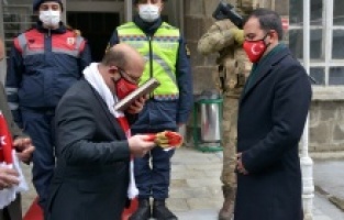 Sarıkamış'ta duygu dolu anlar