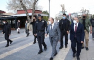 Kayseri: Vali Günaydın ile Başkan Büyükkılıç'tan saha denetlemesi