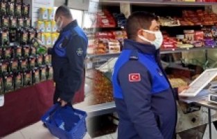 Osmangazi'de zabıtadan kasa ve raf fiyatı denetimi