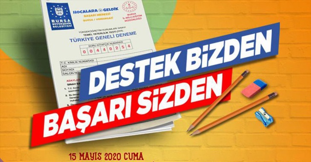 Bursada üniversite adaylarına büyük destek