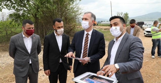 Bursa: İnegöl#039;de yeni hayvan pazarına ulaşım için yollar açılıyor
